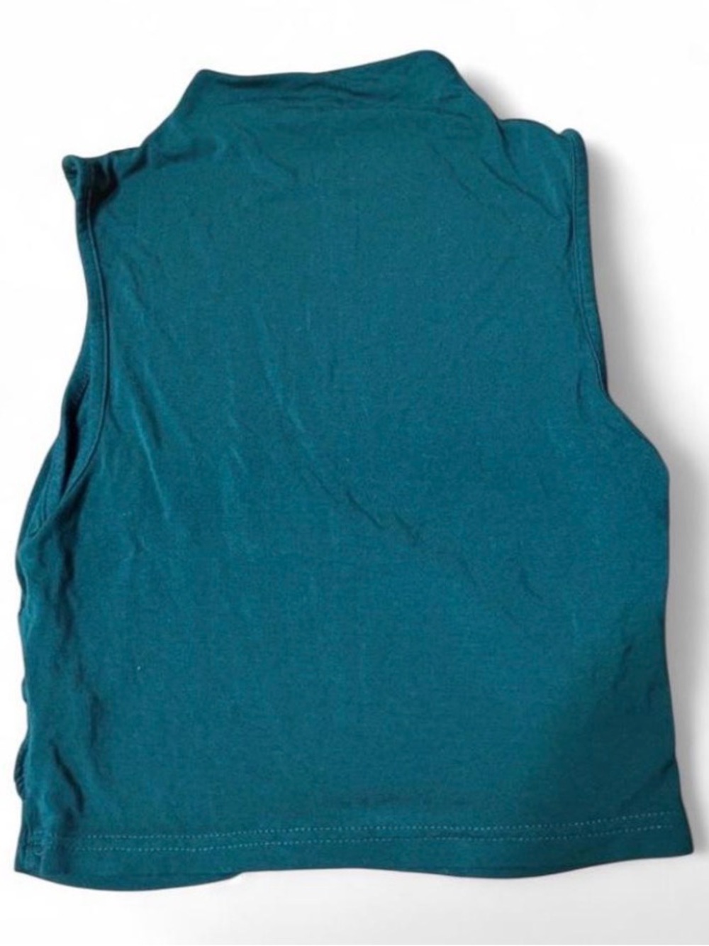 SHEIN Teal Sleeveless Cropped Tank Top